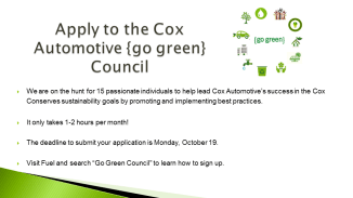 Cox Automotive {go green